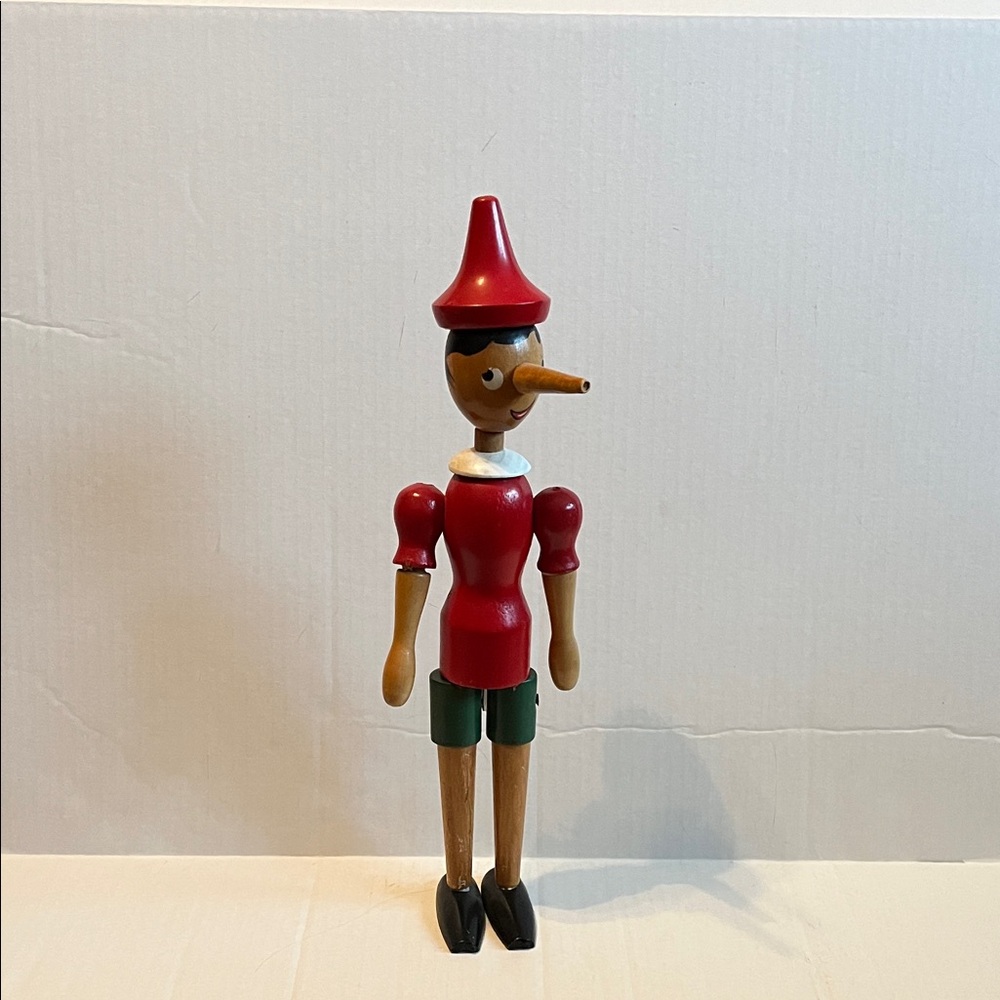 Wooden Pinocchio Figurine